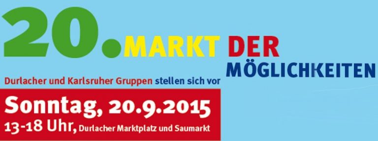 Markt der Möglichkeiten am verkaufsoffenen Sonntag in Durlach