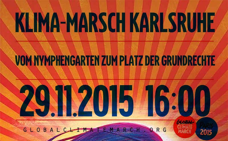 Klimamarsch in Karlsruhe