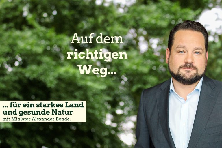 Auf dem richtigen Weg für ein starkes Land und gesunde Natur mit Minister Alexander Bonde