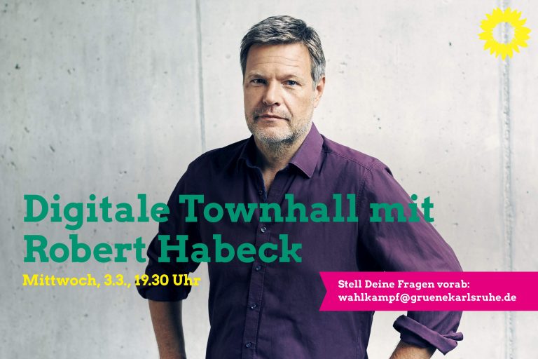 Digitale Townhall mit Robert Habeck
