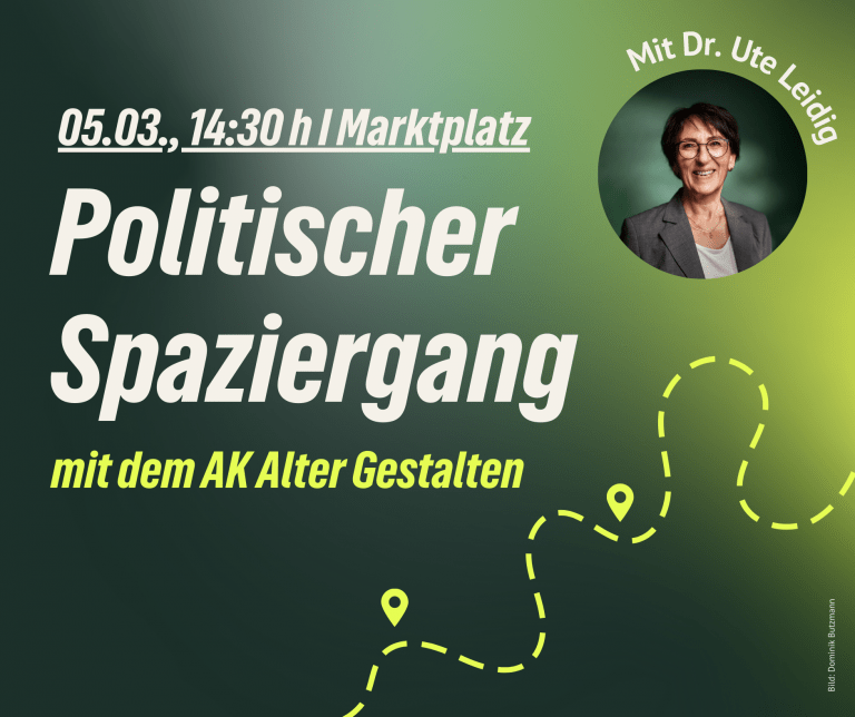 Politischer Spaziergang mit dem AK Alter Gestalten und Dr. Ute Leidig
