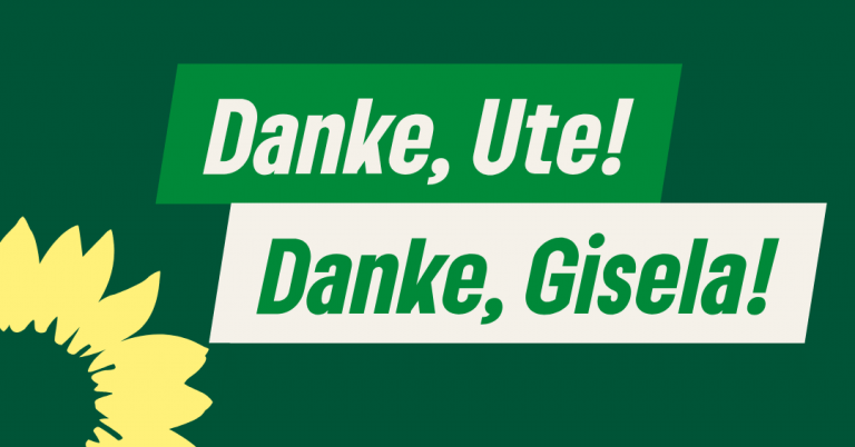 Danke, Ute! Danke, Gisela!